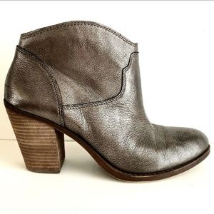 Lucky Brand Gold Metallic Booties